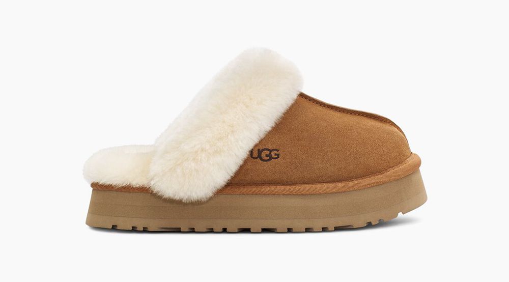 Ugg Disquette - Womens Slippers - Brown - NZ (7829ZOCAR)